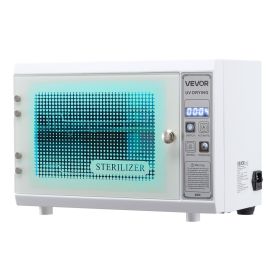 VEVOR Nail Tool Cleaning Machine, 12L Large Capacity, Multi-Functional Tool Cabinet Cleaner Box with Timer Setting, Tempered Glass Door