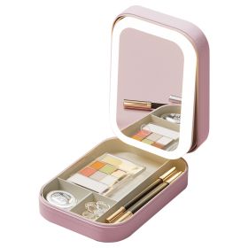 GlamGo Illuminated Beauty Case (Option: MakeupMirrorPink)