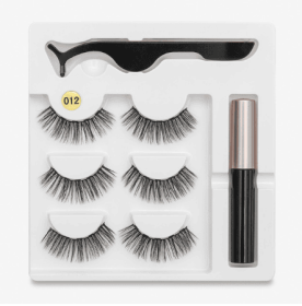 Magnetic Glam Lashes (Option: 3PC 012 style)