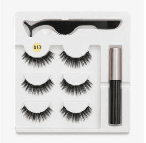 Magnetic Glam Lashes (Option: 3PC 013 style)