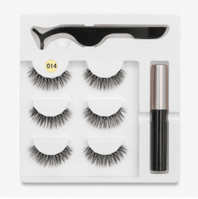 Magnetic Glam Lashes (Option: 3PC 014 style)
