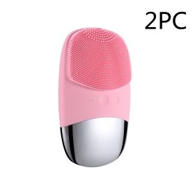 Glow Plus Cleansing Brush (Option: Pink 2PC-Electric-DC)