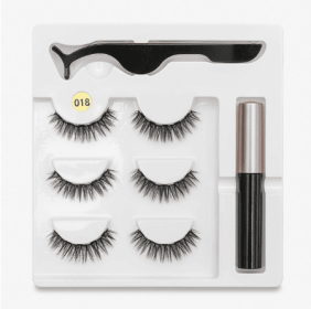 Magnetic Glam Lashes (Option: 3PC 018 style)