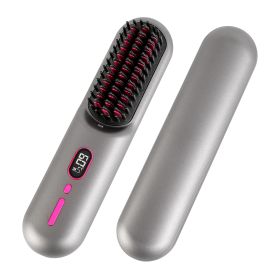 IonSilk Straightening Brush (Option: HairStraightenerGrey)