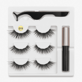Magnetic Glam Lashes (Option: 3PC 019 style)
