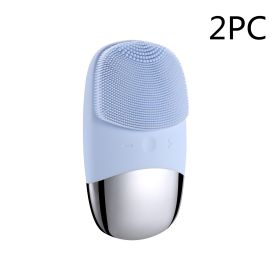 Glow Plus Cleansing Brush (Option: Blue 2PC-Electric-DC)