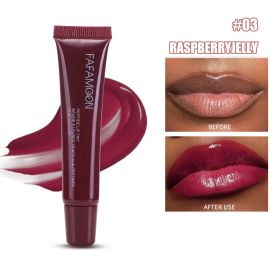 Tea Rose Lip Glaze (Option: 03 RASPBERRYJELLY-10ml-1pc)
