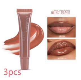 Tea Rose Lip Glaze (Option: 02 TOAST-10ml-3pcs)