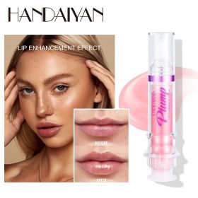 PLUMP POUT Lip Plumping Booster Gloss High Shine for Plumper Looking Lips Extreme Shine Crystal Volume Lip Oil Cosmetics Makeups (Color: 05)