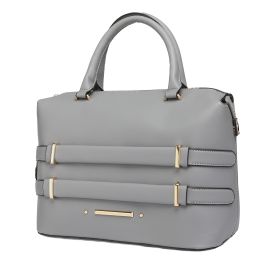 MKF Collection Leila Vegan Leather Women's Tote Bag by Mia K (Color: Charcoal)