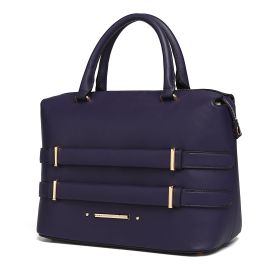 MKF Collection Leila Vegan Leather Women's Tote Bag by Mia K (Color: Eggplant)