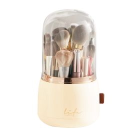 Beauty Carousel Brush Organizer (Option: BrushHolderYellow)