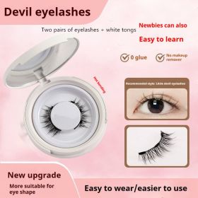 Snap on Magnetic Lashes (Option: UBS033-2pair Eyelash Plus White Clip)