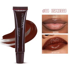 Tea Rose Lip Glaze (Option: 04 ESPRESSO-10ml-1pc)