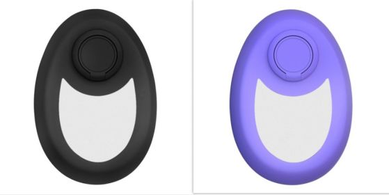 Silk Touch Crystal Hair Eraser (Option: Black purple-Frosted)