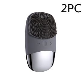Glow Plus Cleansing Brush (Option: Black 2PC-Electric-DC)